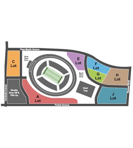 Allegiant Stadium Parking Lots