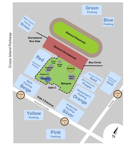 Belmont Park Raceway Parking Lots