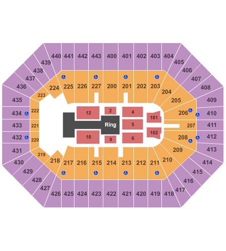 bradley center bmo harris seating tickets wwe gamestub capacity map hockey venue charts