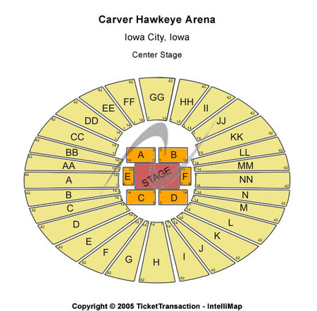 Hawkeye Arena Seating Chart