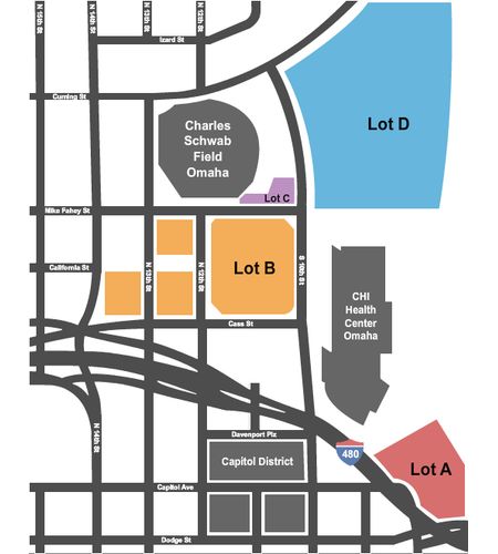 Charles Schwab Field Omaha Parking Lots