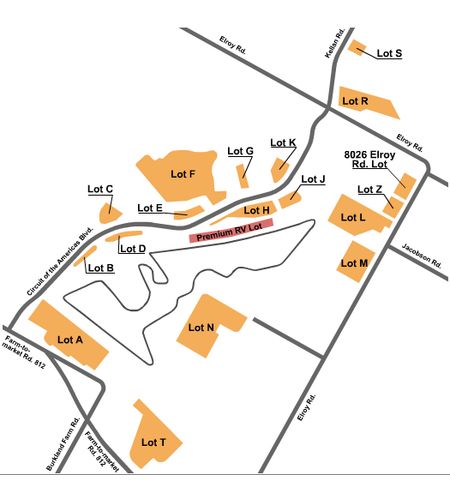Circuit of the Americas Parking Lots