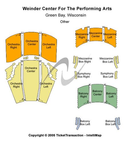 Cofrin Family Hall At Weidner Center For The Performing Arts
