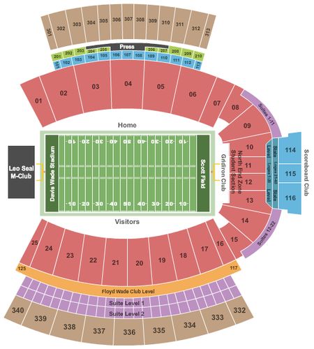 Davis Wade Stadium At Scott Field
