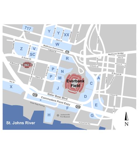 EverBank Stadium Parking Lots
