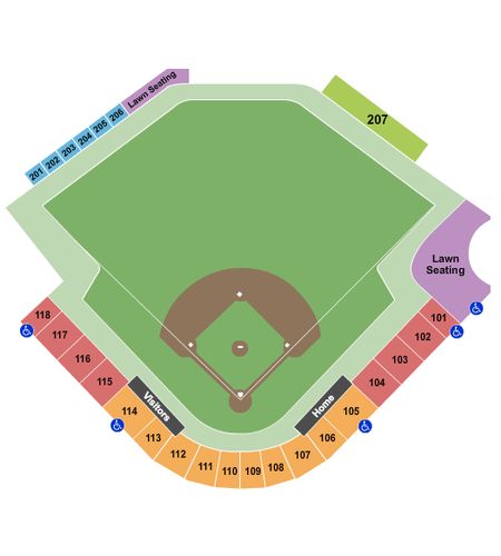 Four Winds Field at Coveleski Stadium
