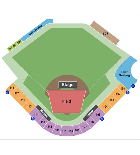 Four Winds Field at Coveleski Stadium