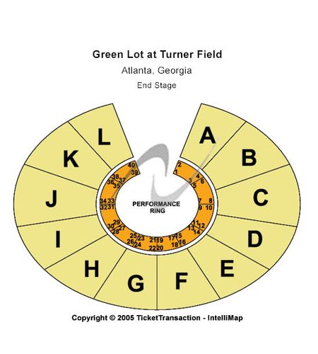 Gold Lot At Turner Field