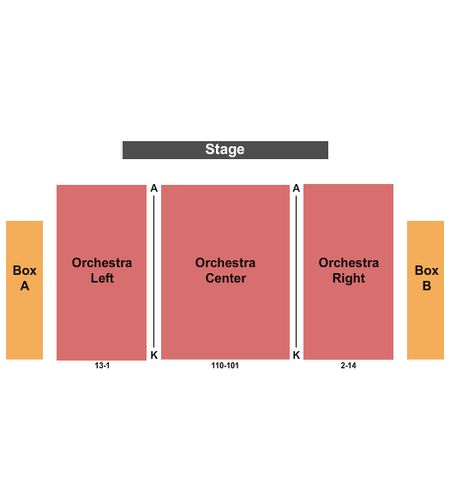 Hamilton Stage At Union County Performing Arts Center