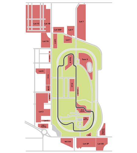 Indianapolis Motor Speedway Parking Lots