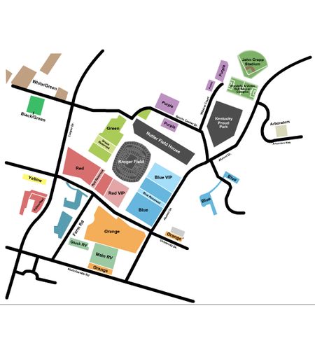 Kroger Field Parking Lots
