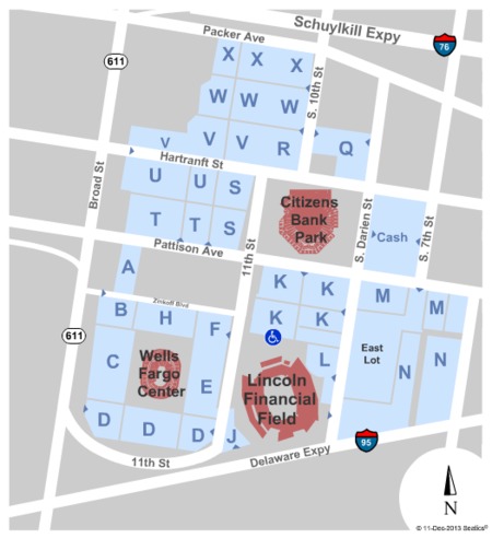 Lincoln Financial Field Parking Lots