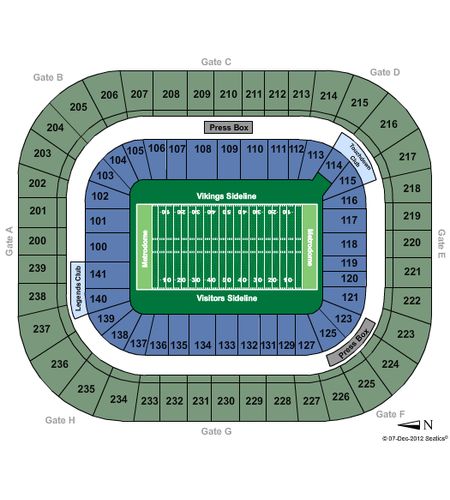Mall of America Field At Hubert H Humphrey Metrodome