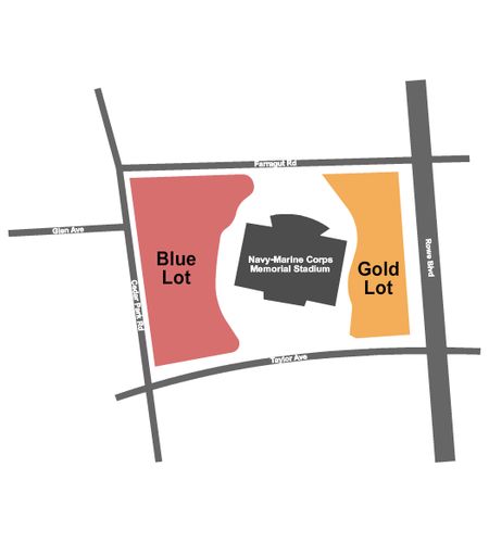 Navy Marine Corps Memorial Stadium Parking Lots