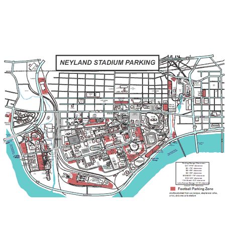 Neyland Stadium Parking Lots