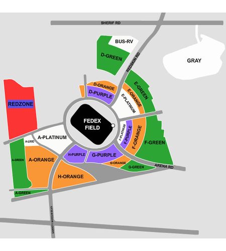 Northwest Stadium Parking Lots