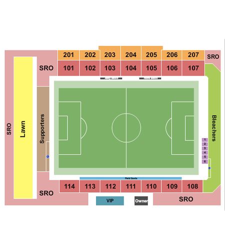 Phoenix Rising Soccer Complex at Wild Horse Pass