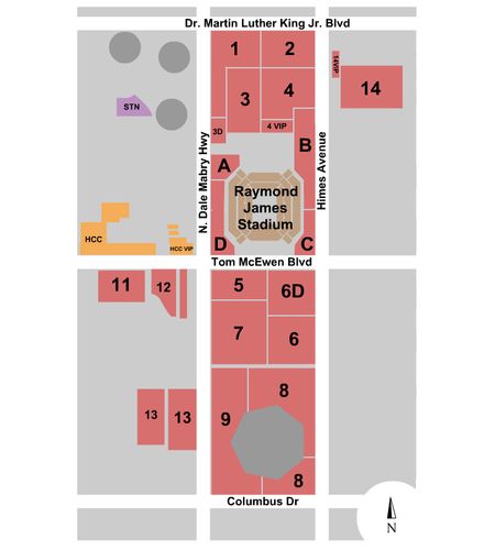 Raymond James Stadium Parking Lots