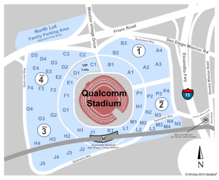 SDCCU Stadium Parking Lots
