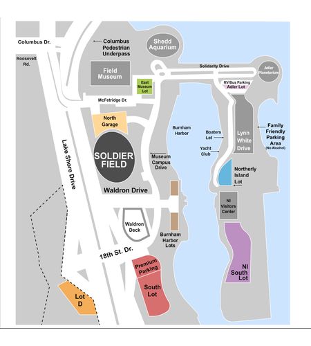 Soldier Field Parking Lot