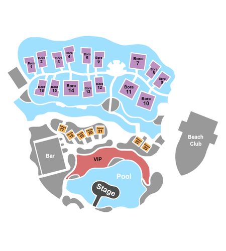 The Guitar Hotel Pool at Hard Rock Live