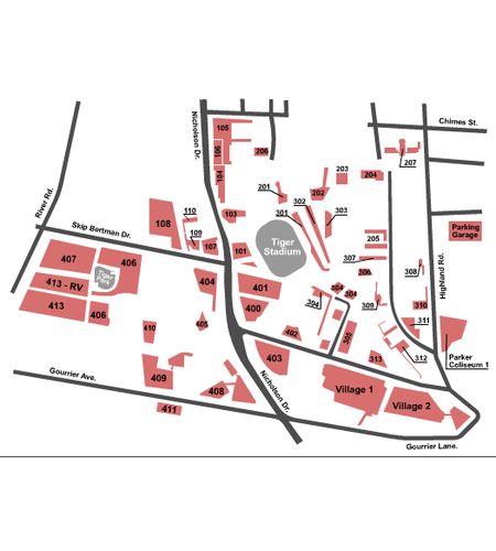 Tiger Stadium Parking Lots