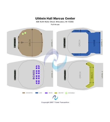 Uihlein Hall at Marcus Center For The Performing Arts