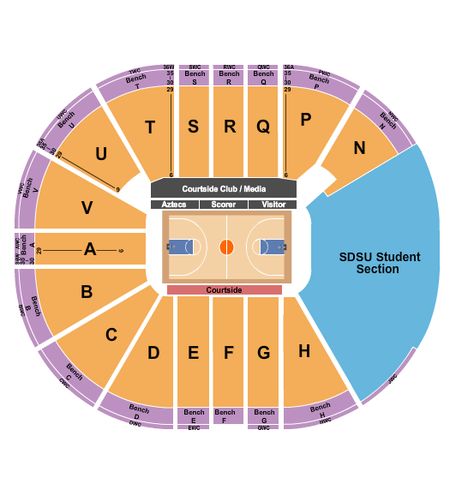 Viejas Arena At Aztec Bowl