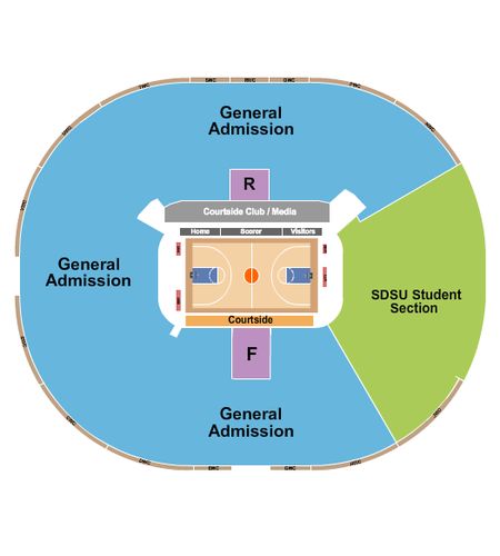 Viejas Arena At Aztec Bowl